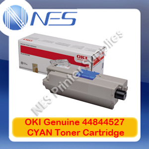 OKI Genuine 44844527 CYAN Toner Cartridge for C831/C831n/C831dn (10K)